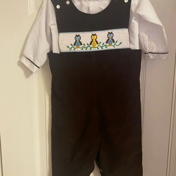 Be Mine Smocked Owl Outfit - Picture 4 of 10